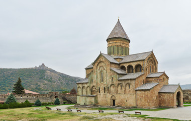 Svetitskhoveli ancient church castle in georgia