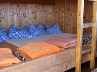 matratenlager auf der alm