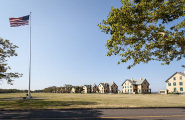 Officers' Row on Fort Hancock, NJ grounds