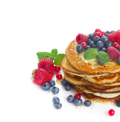 Pancakes with fresh berries