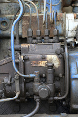 Fototapeta na wymiar Part of diesel engine