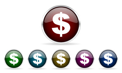  dollar vector icons set