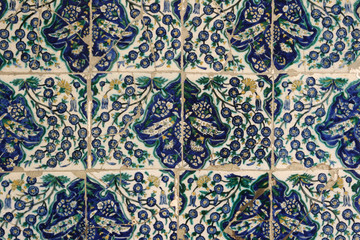 Traditional Turkish floral ceramic