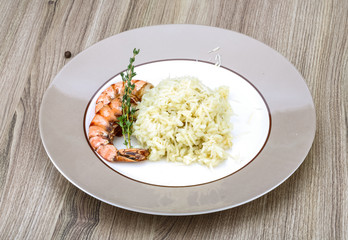 Risotto with prawn