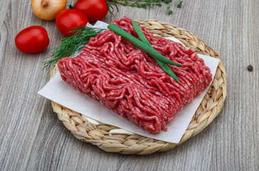 Raw minced meat
