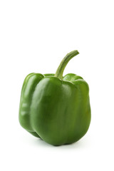 Obraz na płótnie Canvas Green pepper isolated on white