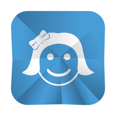 vector illustration of modern icon smile