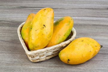 Ripe yellow mango
