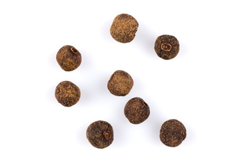 Black pepper isolated on white background