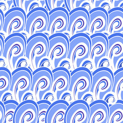 Seamless multicolor summer pattern. Bright vector hand drown bac