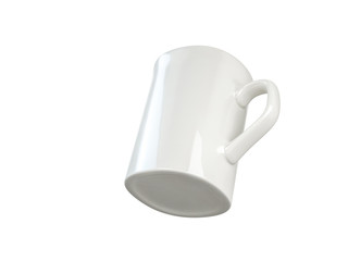 Mug mock up on white background