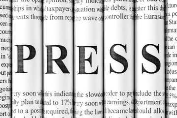 Concept of mass media, news media and print media