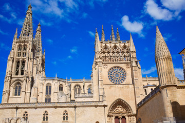 Fototapeta premium Burgos Cathedral facade in Saint James Way