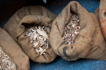 Pellets primary material - wood used for power and energy sawdust