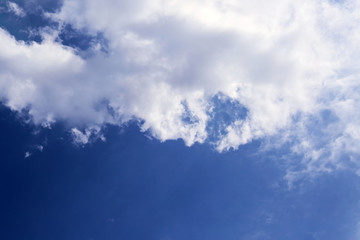 Beautifully blue cloudy sky