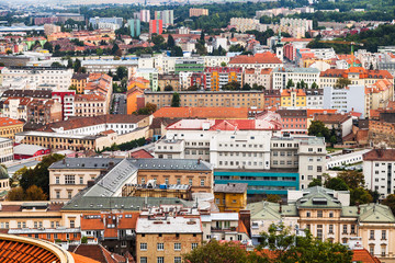 Fototapeta na wymiar above view of Brno city, Czech