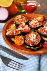 Baked vegetables for breakfast