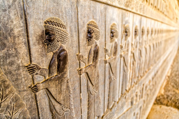 Immortals relief detail Persepolis