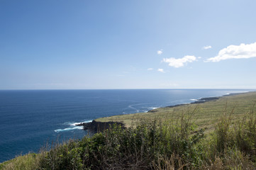 Obraz premium Green Sand Beach, South Point, Hawaii Island-4