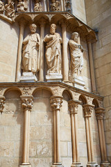 Burgos Cathedral facade in Saint James Way