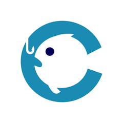 Simple C Circle Hook Rod Fish