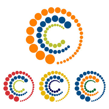 C Dot Sophisticated Circle Shape Logo Icon
