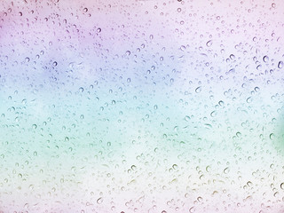 Abstract background of water drop on mirror
