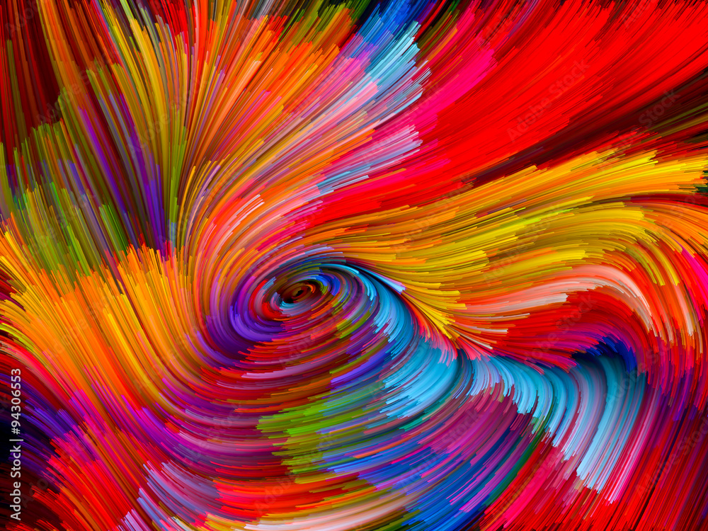 Wall mural color vortex background