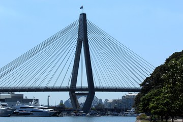 Obraz premium The Anzac Bridge, Sydney, Australia