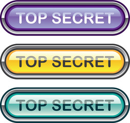 Top Secret Glossy Button