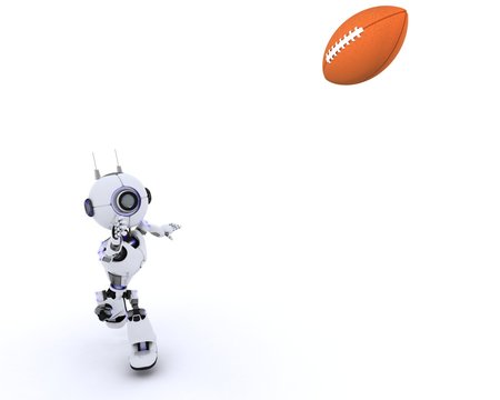 Robot playing American Football