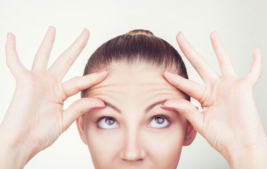 Wrinkles on the forehead