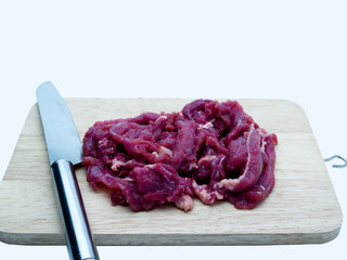 beef , Cut into small pieces