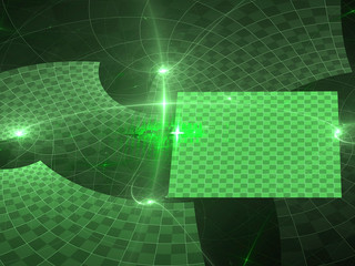 Abstract green computer-generated background