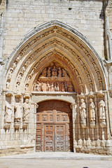 Obraz premium Burgos San Esteban church facade Castilla Spain