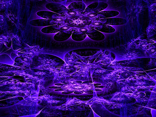 Abstract digitally generated image secret garden