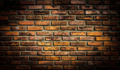 old red brick wall texture background