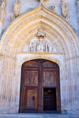 Burgos San Nicolas church door in Castilla Spain
