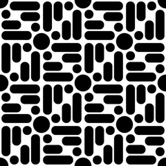 Seamless Diagonal Stripe and Circle Pattern