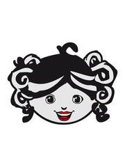 Doll sweet girl head