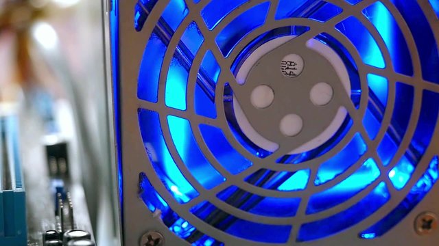 Network Server Rack Panel with hard disks in a data cente in