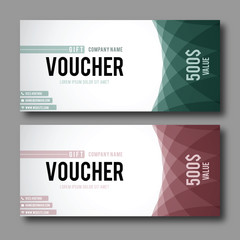 Modern Gift Voucher Template.