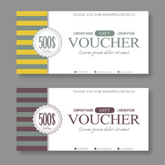 Vintage Gift Voucher Template.