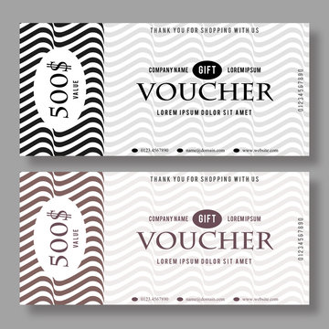 Optical Gift Voucher Template.