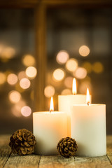 Weihnachtsstimmung Kerzen Romantisch Lichter