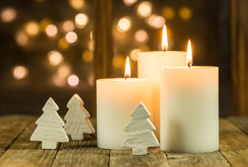 Weihnachten Stimmungsvoll Kerzenlicht Lichter