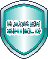 Hacker Shield Vector Icon