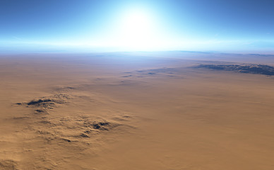 Fantasy desert landscape