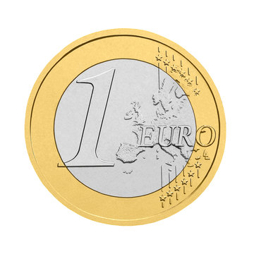 One euro coin 