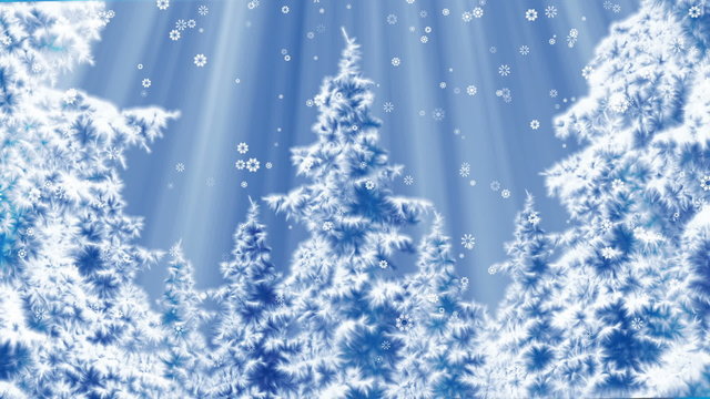 Falling snow loop background animation